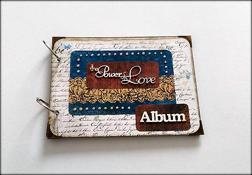  - Vintage scrapbook album ,, the Power of love" A5 - 8073682_