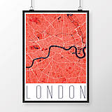 Obrazy - LONDÝN, moderný, červený - 8074390_