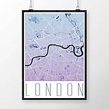 Obrazy - LONDÝN, moderný, modro-fialový - 8074467_