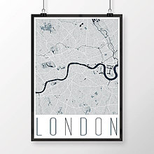 Obrazy - LONDÝN, moderný, svetlomodrý - 8074500_