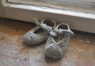 Detské topánky - Detské papučky organic wool 0 - 6 m sivé - 8079658_