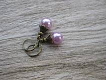 Perly v bronze (Svetlo fialové perly v bronze č.878)