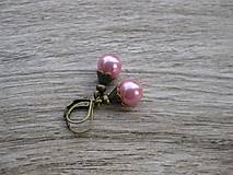 Perly v bronze (Ružové perly v bronze č.879)