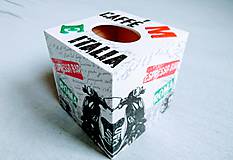 Úložné priestory & Organizácia - Box na vreckovky "Caffé Italia" - 8084192_