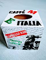 Úložné priestory & Organizácia - Box na vreckovky "Caffé Italia" - 8084198_