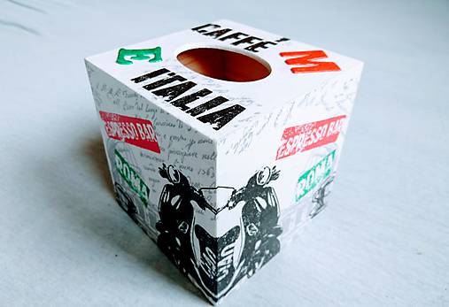 Box na vreckovky "Caffé Italia"