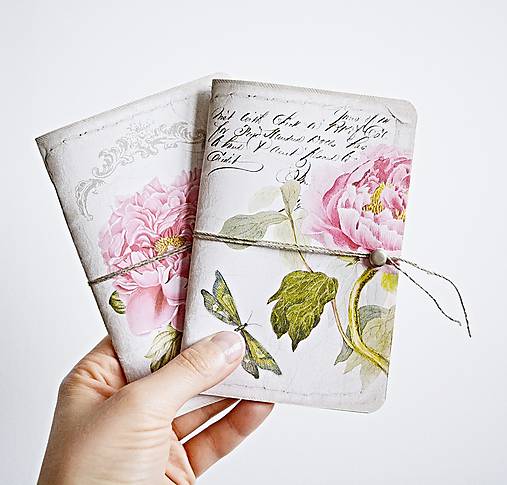 Papiernictvo - 2 zápisníky "Pivónie" - 8083967_