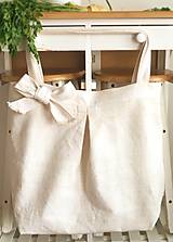 Nákupné tašky - Nákupná MAXI taška z ručne tkaného ľanu - 8084736_