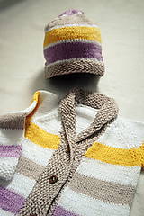 Detské oblečenie - pletená súprava pre dievčatko - 8091459_