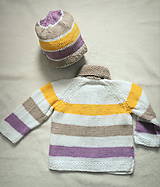 Detské oblečenie - pletená súprava pre dievčatko - 8091465_