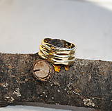Prstene - Obrúčky "plynutie v harmónii" zlaté - 8094432_
