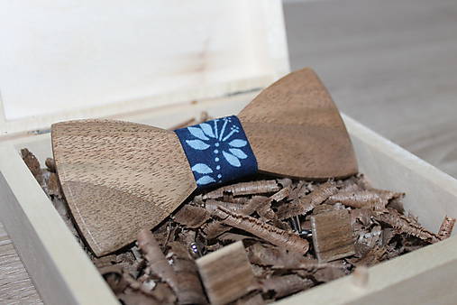 Pánske doplnky - Drevený motýlik - 8095603_