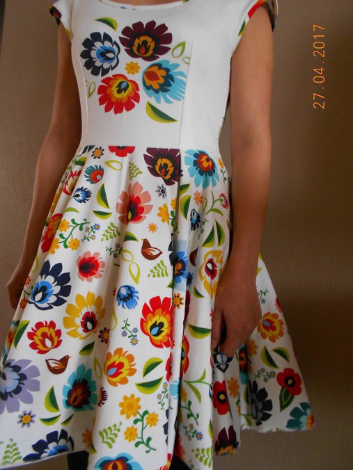  - Floral FOLK - šaty, ako maľované... - 8101950_