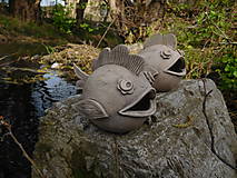 Dekorácie - Hlinené rybky - 8103897_