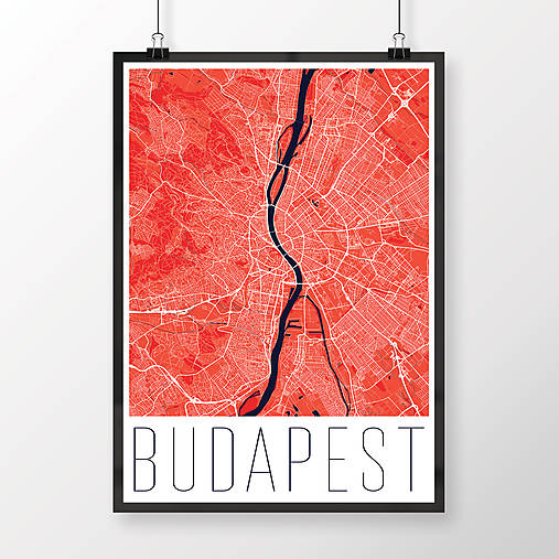 Obrazy - BUDAPEŠŤ, moderná, červená - 8109223_