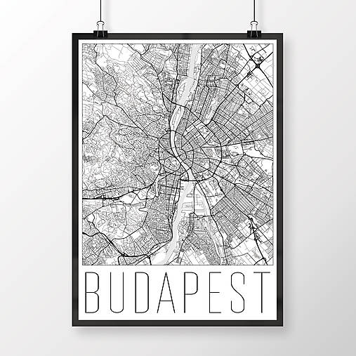 Obrazy - BUDAPEŠŤ, moderná, biela - 8109331_