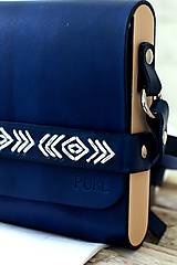 Kabelky - Vyšívaná kabelka na rameno BOHEMIAN CLUTCH (BLUE) - 8112217_