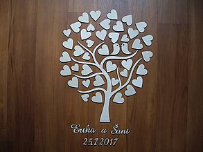 Darčeky pre svadobčanov - Svadobný strom "mini" - kniha hostí - 8110911_