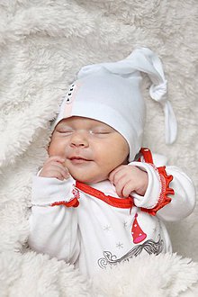 Detské čiapky - Baby čiapka uzlík s menom - 8117263_