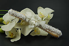Spodná bielizeň - Wedding Lace Rose Collection ... podvazek - 8123487_