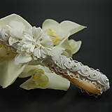 Spodná bielizeň - Wedding Lace Rose Collection ... podvazek - 8123488_