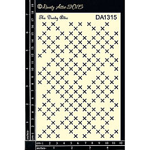 Nástroje - VÝPREDAJ! Dusty Attic - Criss Cross (šablóna s krížikovým vzorom) - 8121176_