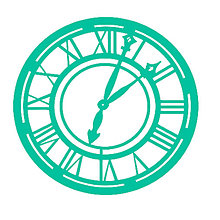 Nástroje - VÝPREDAJ! KaiserCraft - Clock (maska s motívom starožitných hodín) - 8122842_
