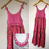 Šaty - Ružovéé- zľava z 33,50 € - 8125945_