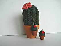 Náušnice - Náušnice kaktusové - 8125896_