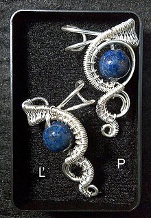 Náušnice - záušnice Lapis Lazuli - pár - 8128415_