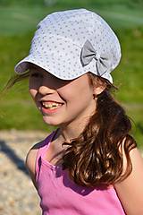Detské čiapky - Letná šiltovka Fine & dots - 8128319_