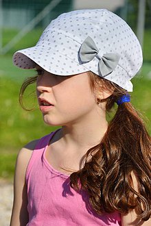 Detské čiapky - Letná šiltovka Fine & dots - 8128320_