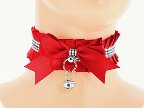 Náhrdelníky - Obojok čipkový, lolita, kawaii, gothic pastel, kitten play collar, BDSM, DDLG,pet play collar 4PN - 8131637_