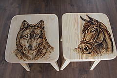 Nábytok - drevené stolčeky - 8129097_