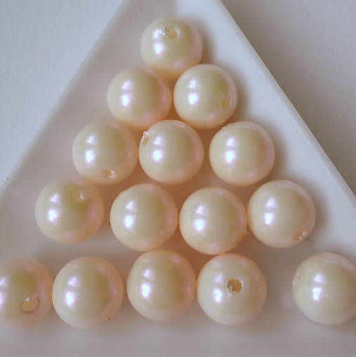 GLANCE plast perleť.10mm-10ks