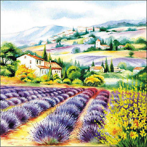 - Servítka "Lavender fields", ihneď - 8134966_