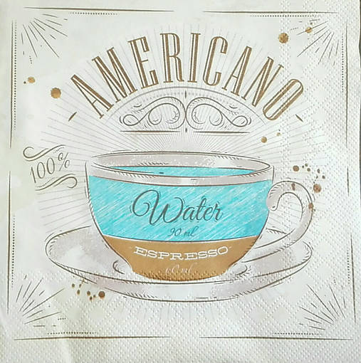  - Servítka "Coffee americano", ihneď - 8137643_