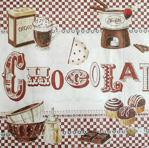 - Servítka "Chocolat fondant" - 8137832_
