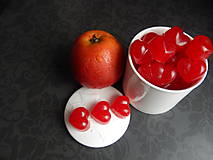 Darčeky pre svadobčanov - Darčeky (nielen) pre svadobných hostí " Červené jabĺčko v oblôčku mám " (Oranžová) - 8139331_