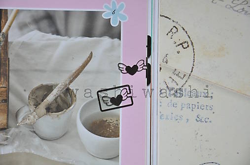 Iný materiál - spinka, sponka, oznacovac - okridlene srdce - 8152724_