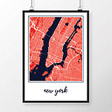 Obrazy - NEW YORK, klasický, červený - 8152132_