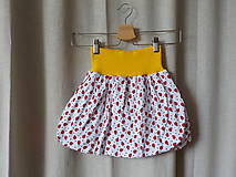 Detské oblečenie - Balónová sukňa s lienkami - 8154692_
