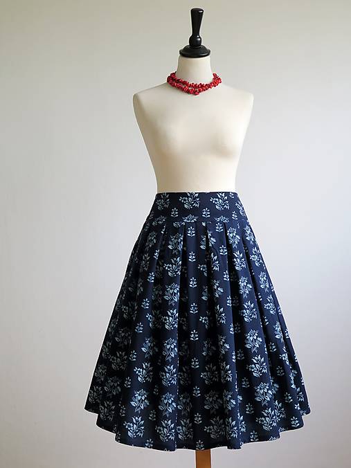 sukňa z modrotlače