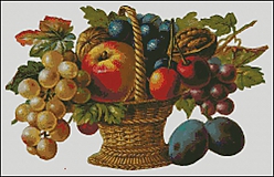 F051 Košík s ovocím