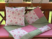 Úžitkový textil - Prehoz, vankúš patchwork vzor s letným motívom na posteľ ( rôzne varianty veľkostí ) - 8160541_