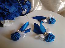 Svadobné pierka - svadobné pierko modrá ruža - 8159379_