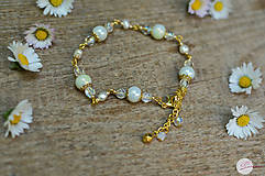 Náramky - Vintage náramok s riečnou perlou - 8162846_