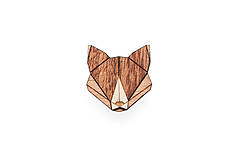 Brošne - Drevená brošňa Fox Brooch - 8169230_
