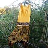 Šaty - Tričkošaty žltohnedé- zľava z 15 eur - 8171203_