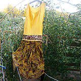 Šaty - Tričkošaty žltohnedé- zľava z 15 eur - 8171204_